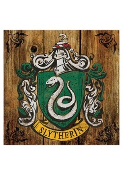 Harry Potter Slytherin Crest Rustic Sign