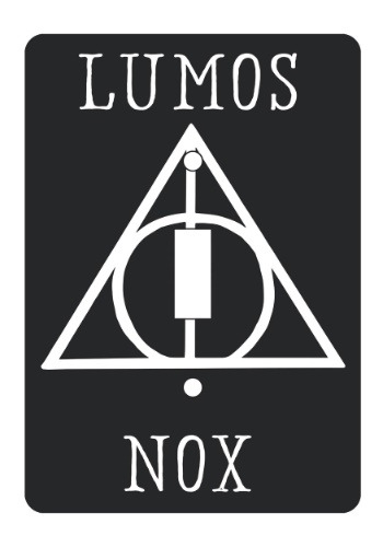 Harry Potter Lumos Nox Light Switch Plate