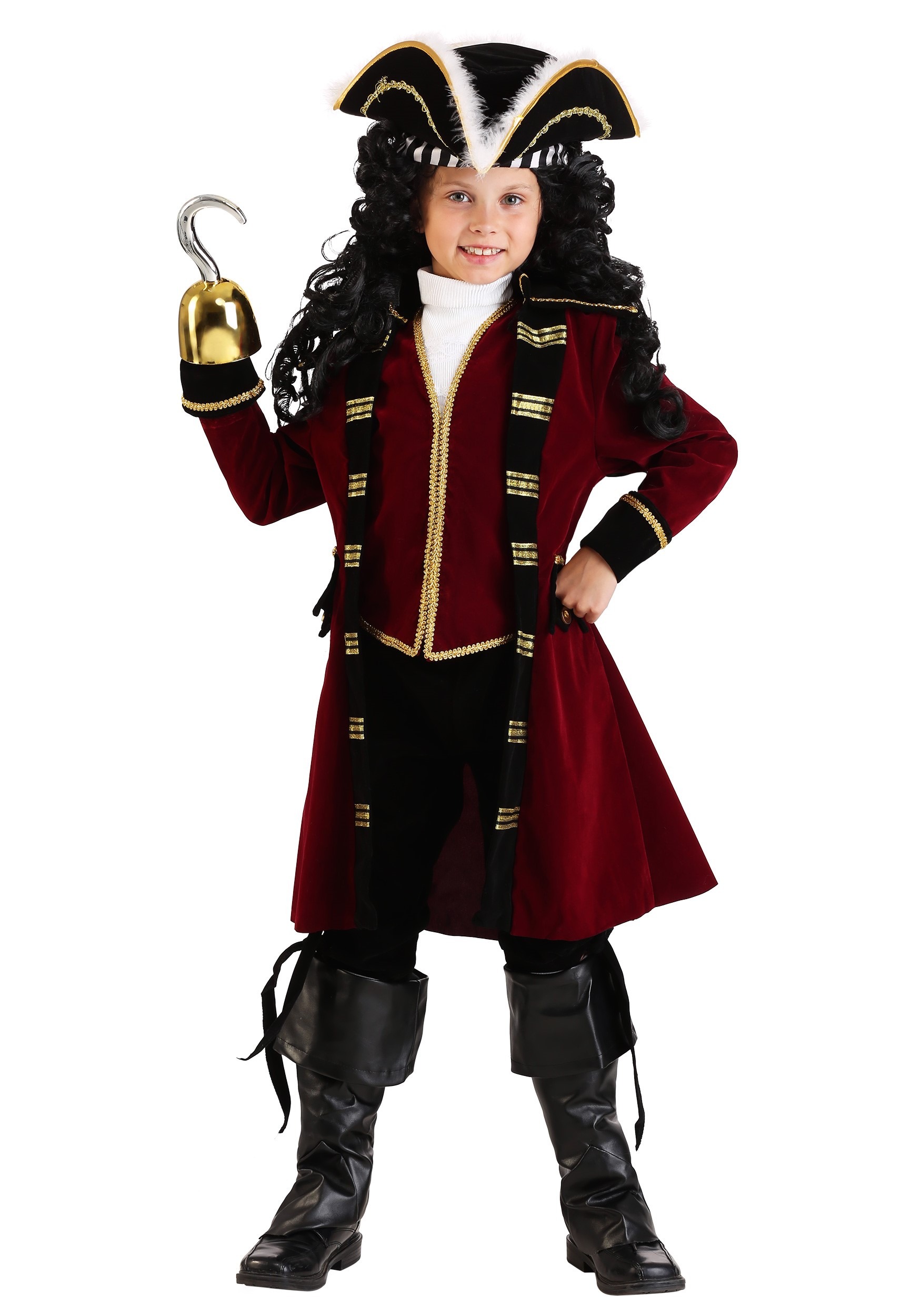 Deluxe Captain Hook Costume for Kids