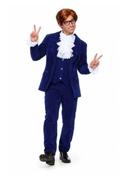 Deluxe Blue 60s Swinger Mens Costume New Main