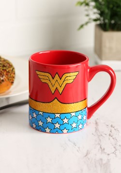 Dc Comics Home Office Décor Wonder Woman Uniform Sparkle Glitter 14 Oz Ceramic Mug