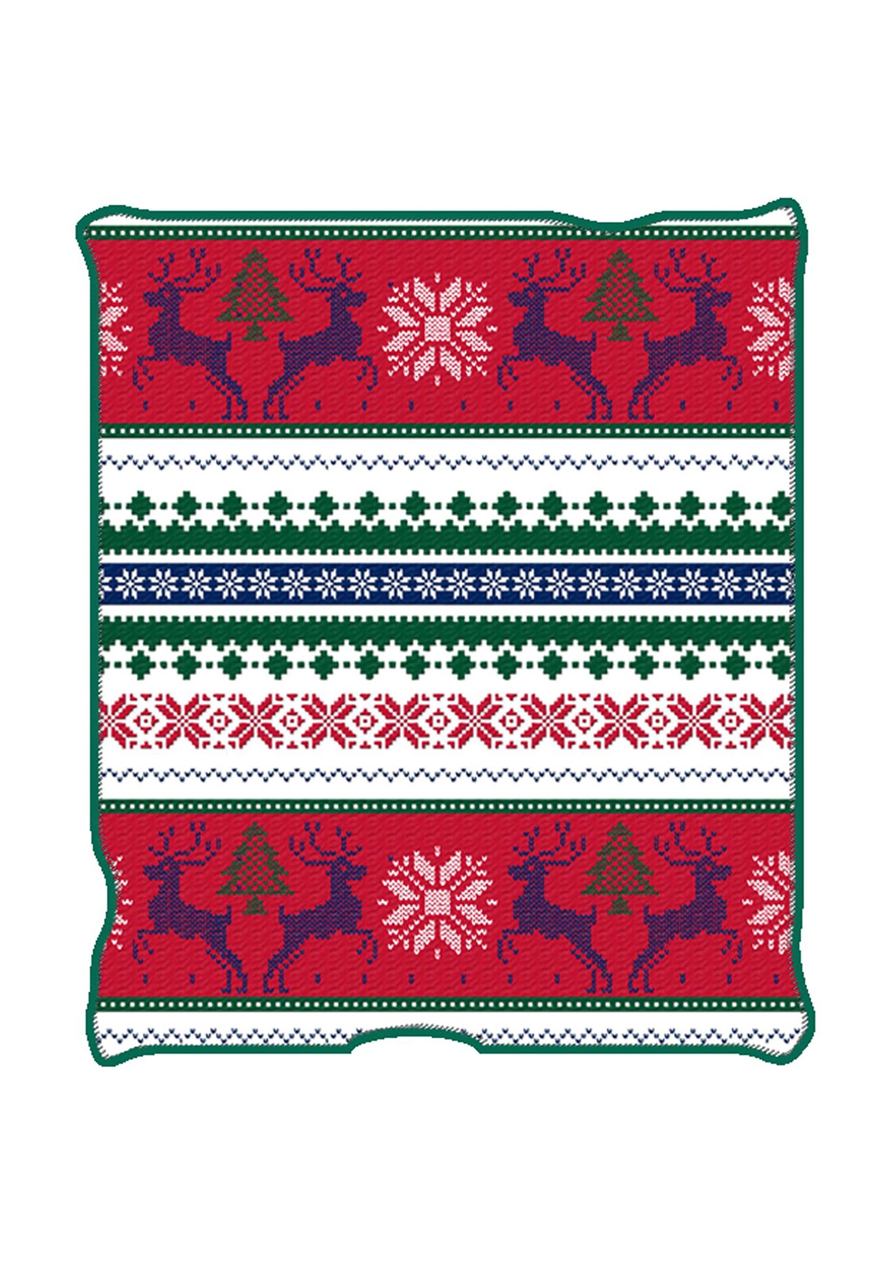 Ugly Christmas Reindeer Print Throw Blanket From Funcom Accuweather Shop