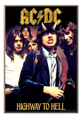 Ac/dc Highway To Hell 13" X 19" Wood Wall Décor