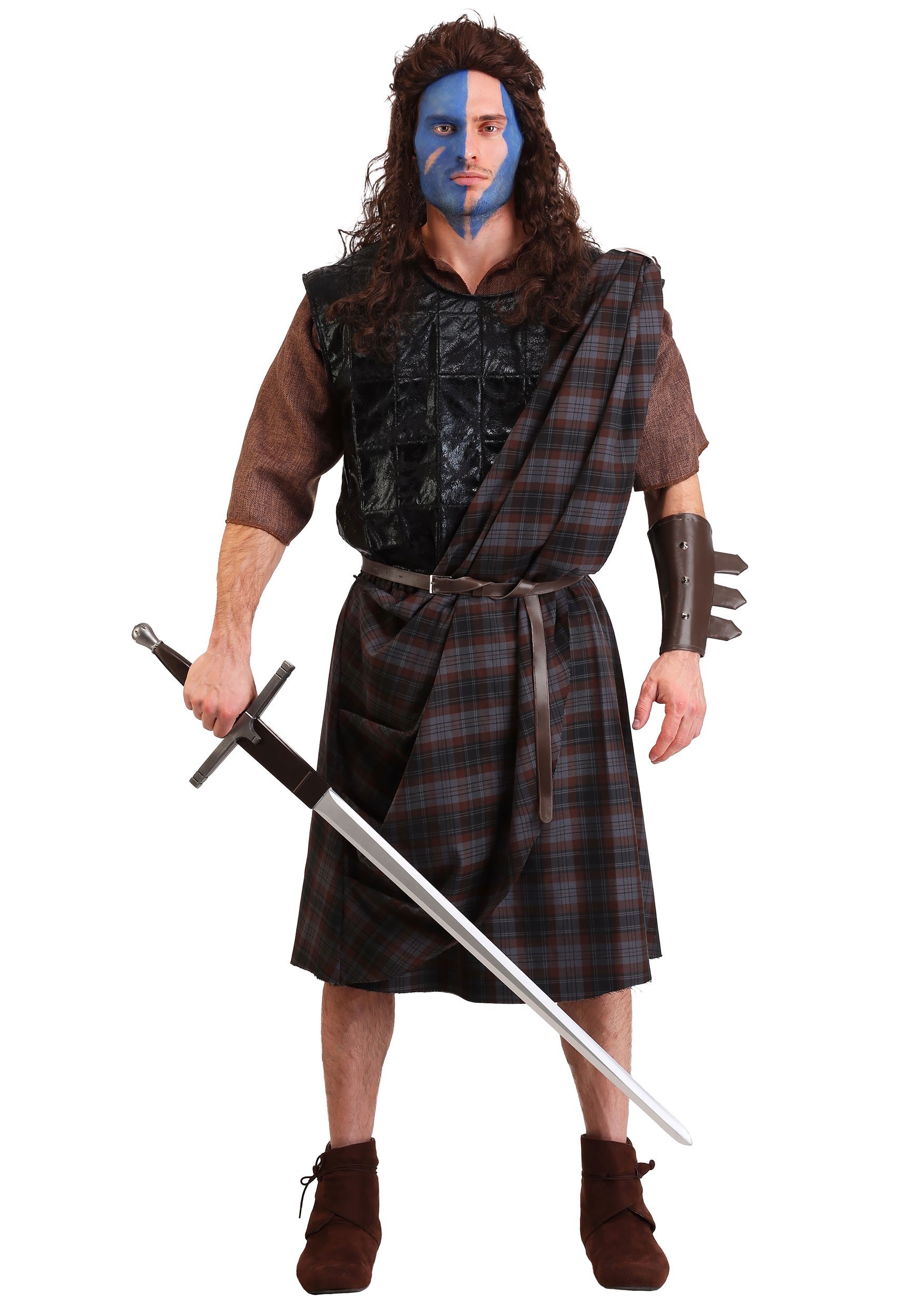 Photos - Fancy Dress Classic FUN Costumes Braveheart  Costume Men's | TV and Movie Costumes Brow 