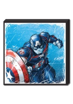 Captain America Molded Foam Art 15"x15"