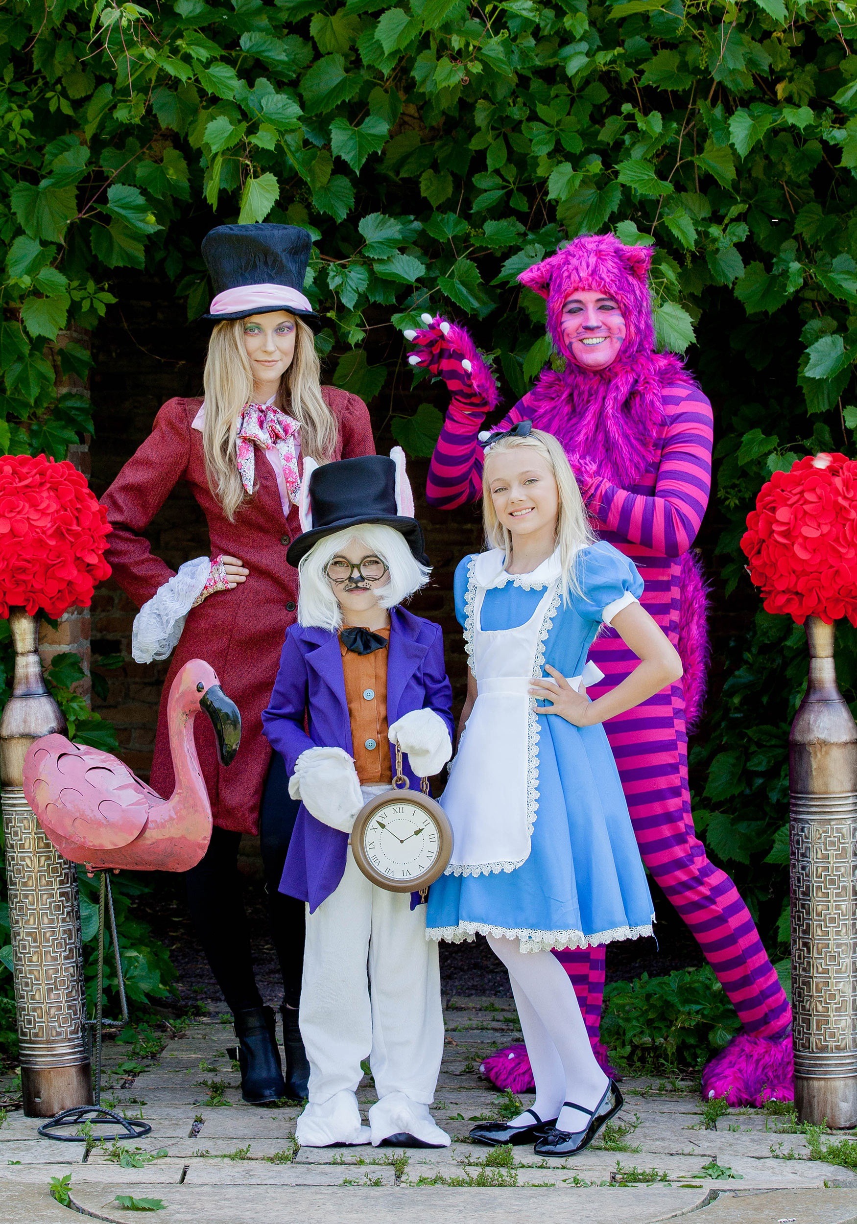 Deluxe White Rabbit Top Hat Alice Mad Hatter Wonderland Adults Kids Fancy Dress 
