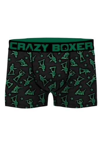 Crazy Boxers Men's Green Army Man Boxer Briefs