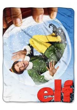 Elf Buddy Globe 46" x 60" Super Soft Throw