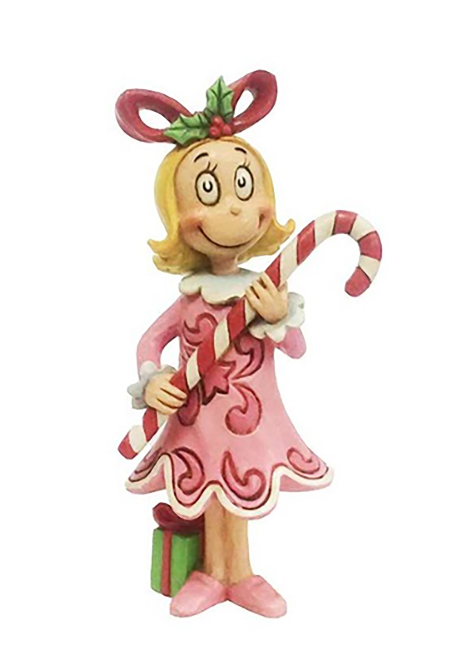 Figurine Grinch who stole Christmas Cindy Lou Who Candy Cane NEW with gift box