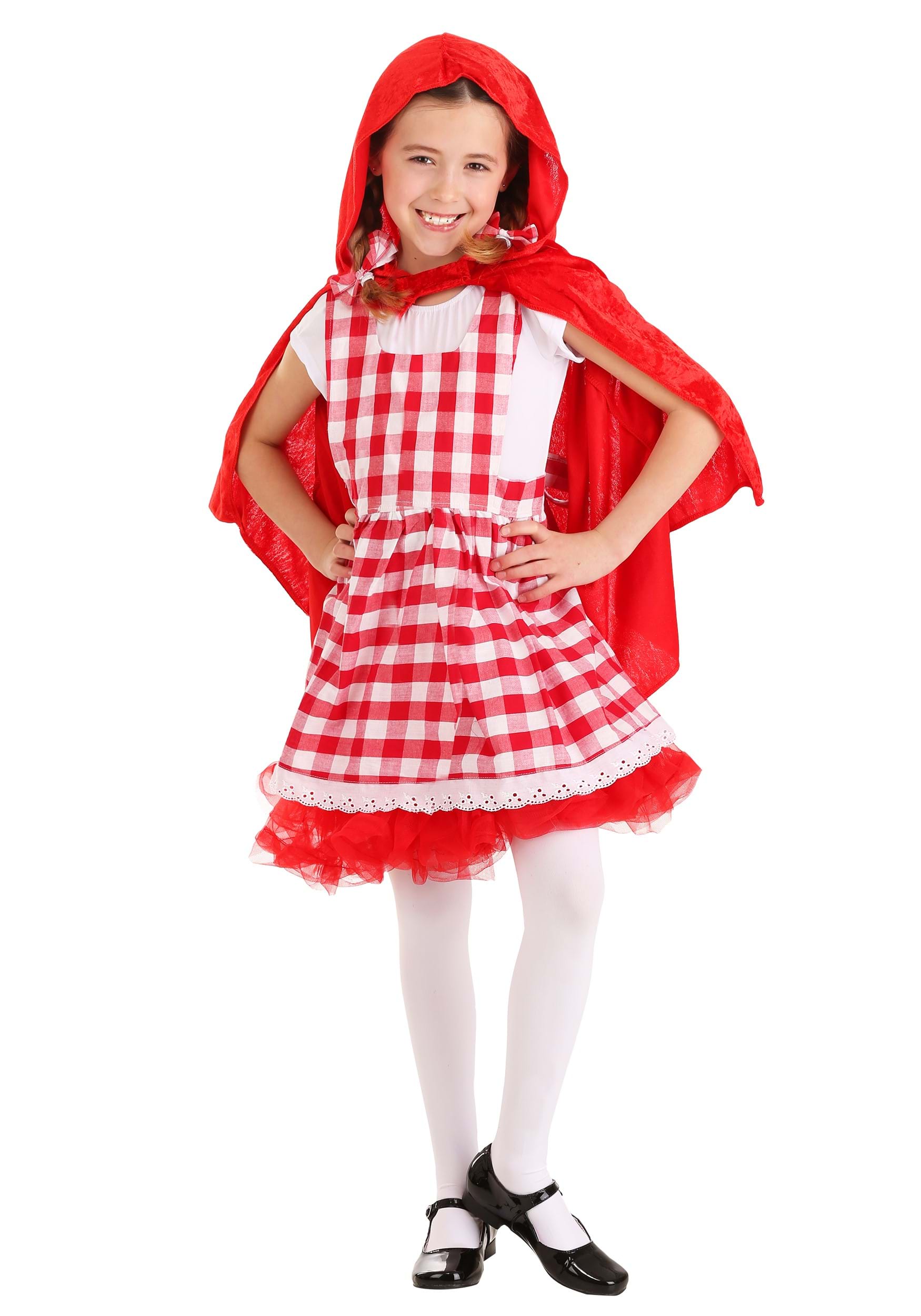 Photos - Fancy Dress FUN Costumes Little Red Riding Hood Kids Tutu Costume Red/White FUN107