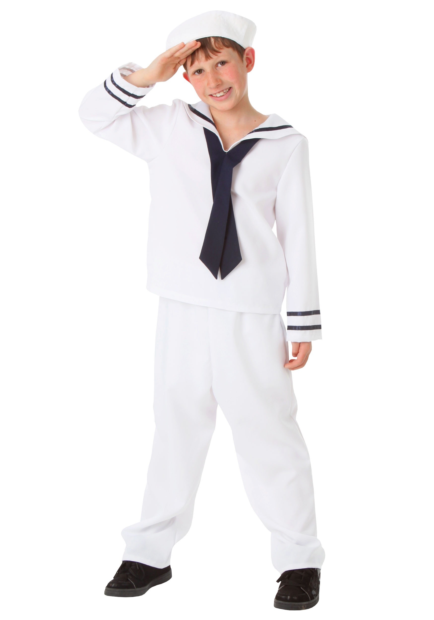White Sailor Child Costume