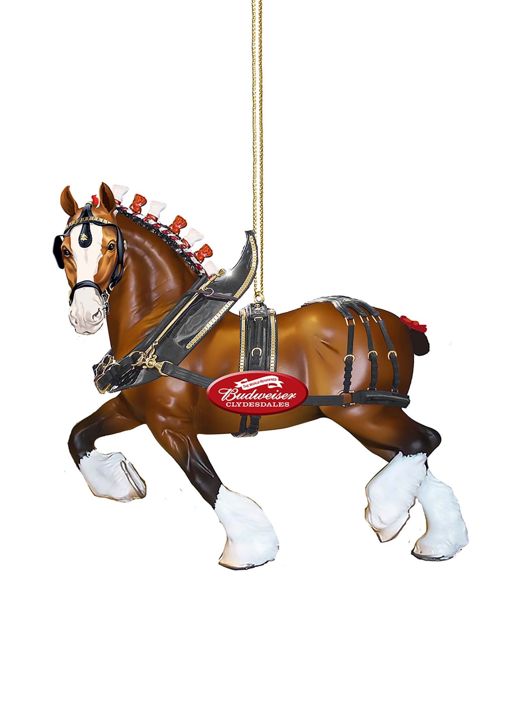 Clydesdale Horse Budweiser Molded Ornament