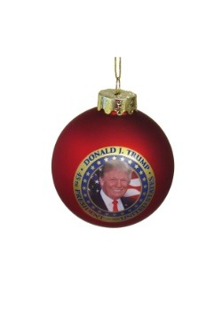 President Donald Trump Glass Ball Ornament1