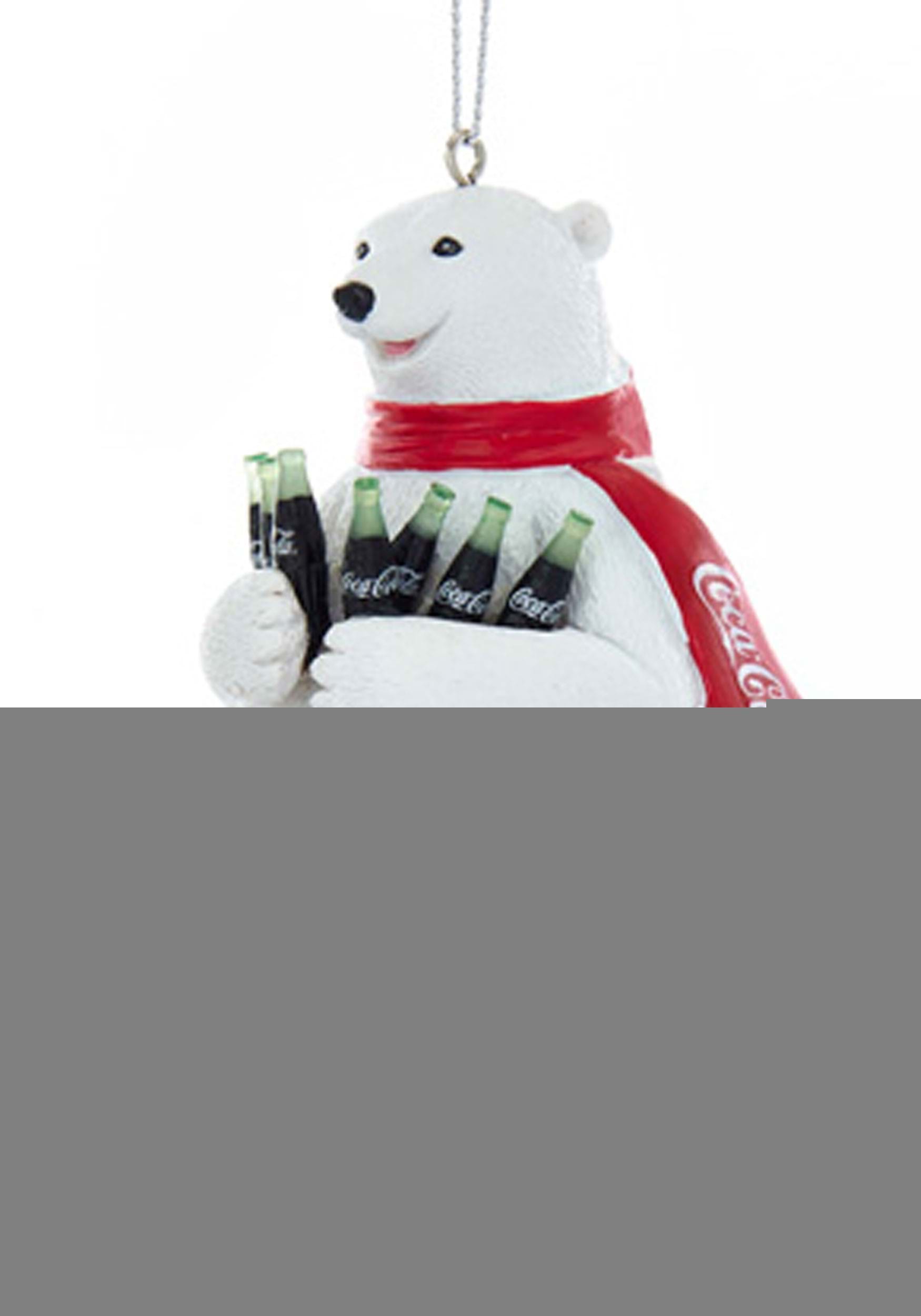 4.25" Coca-Cola Bear w/ Cub Molded Ornament | Christmas Ornaments
