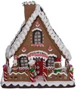 10" Claydough Gingerbread LED Light Up House 