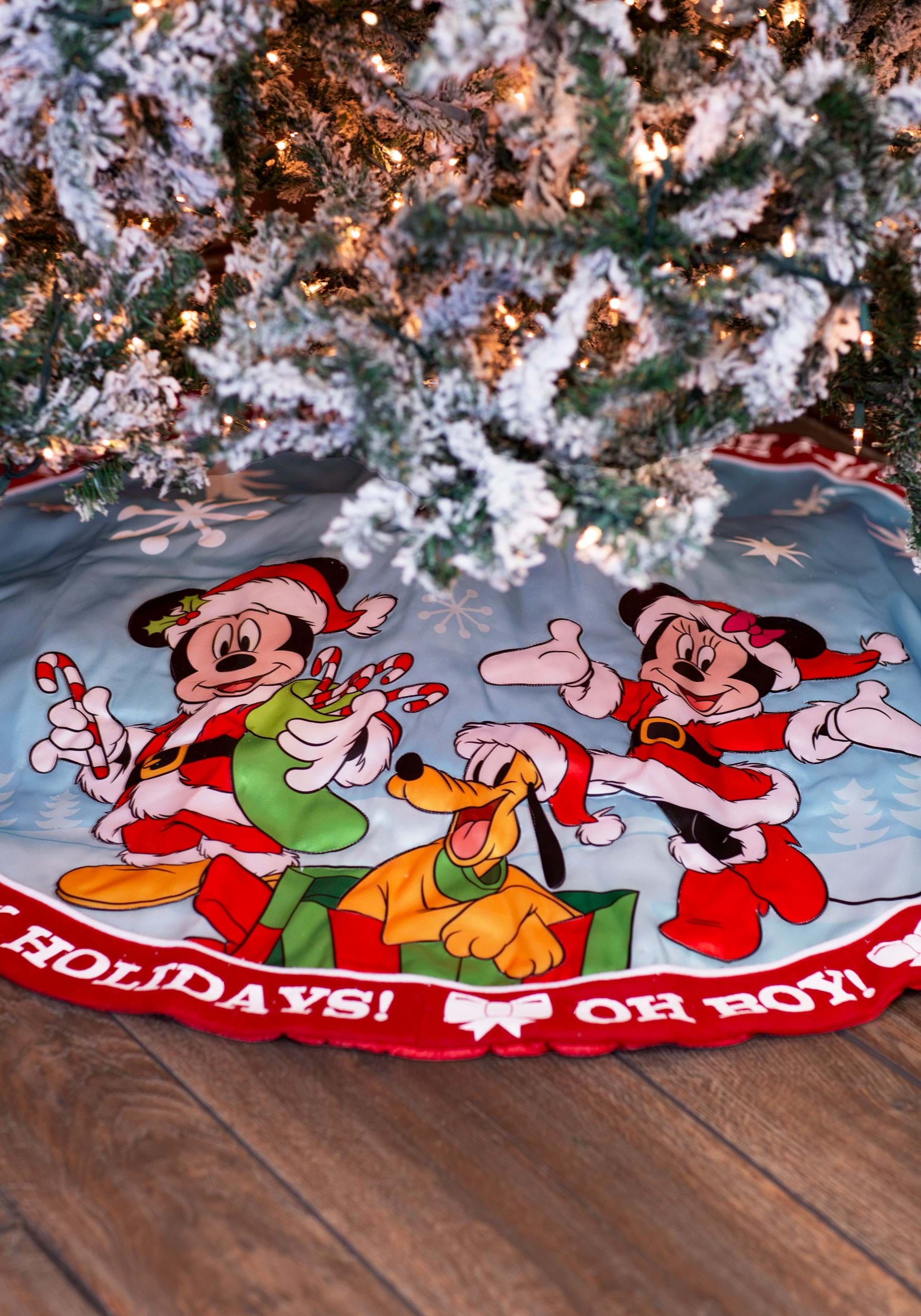 Mickey & Minnie 48 inch Printed Satin Treeskirt