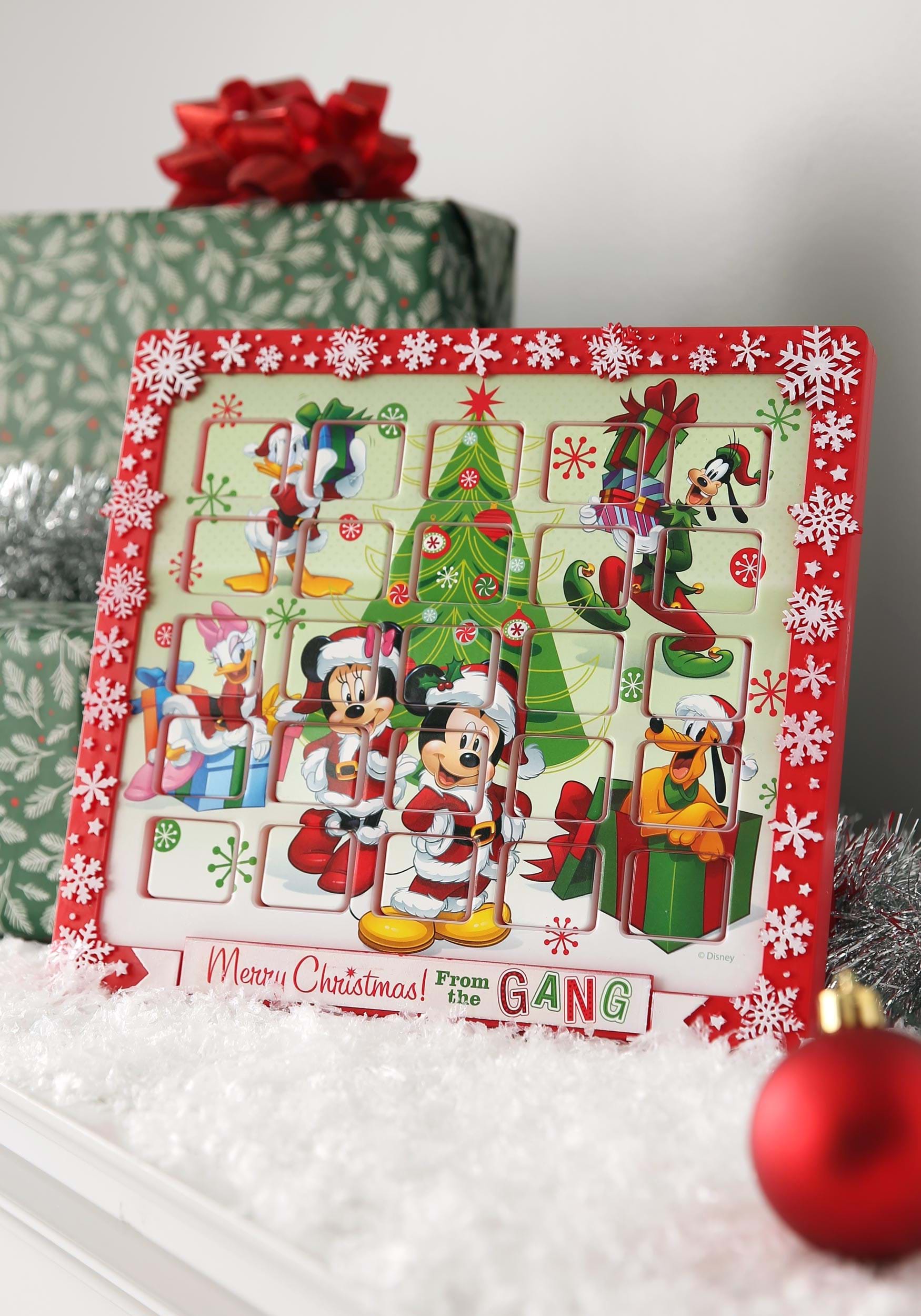9.5" Mickey & Friends Advent Calendar Disney Christmas Decor