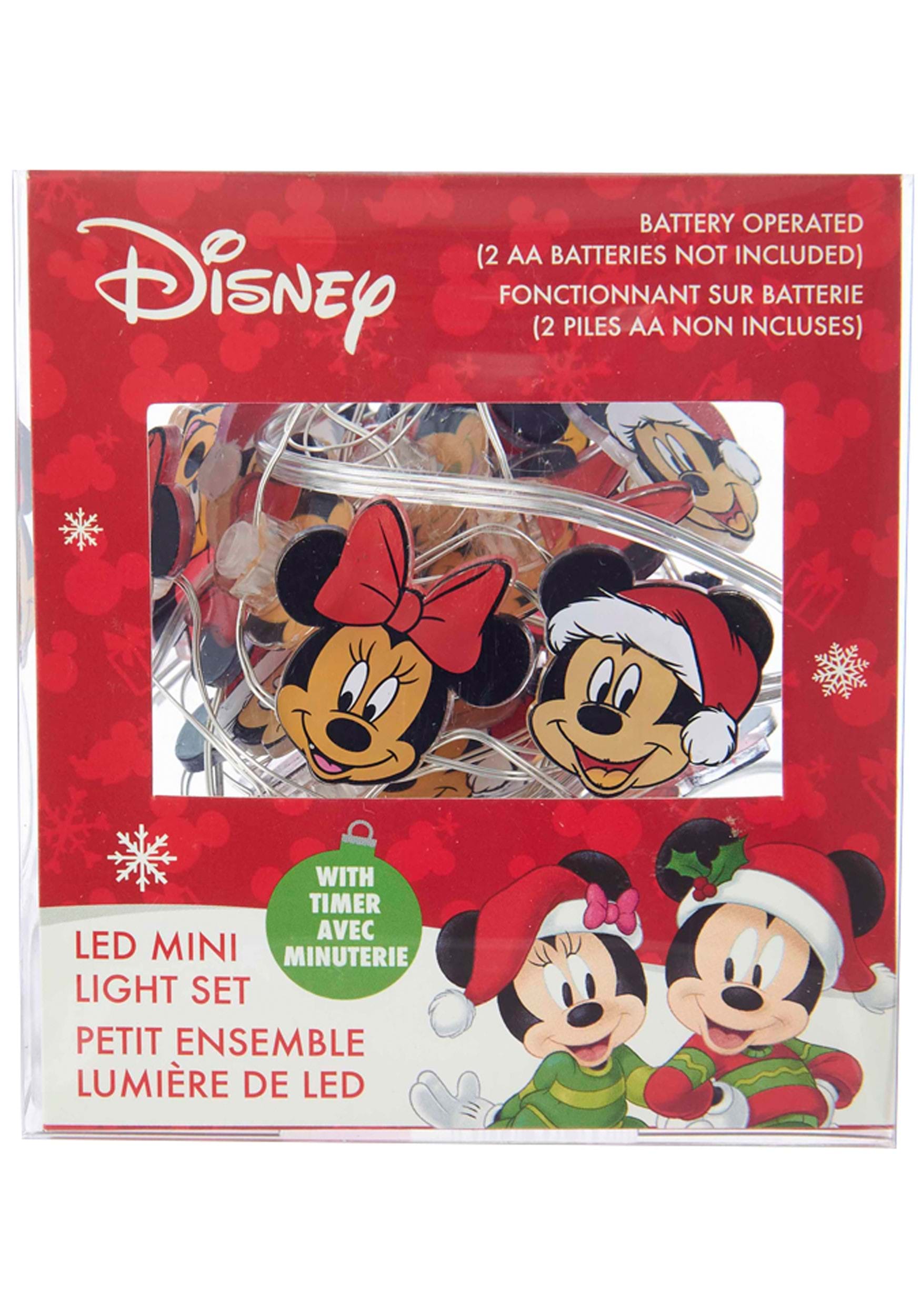 Mickey & Minnie Christmas Fairy Lights