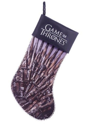 19" Game Of Thrones Iron Throne Christmas Stocking