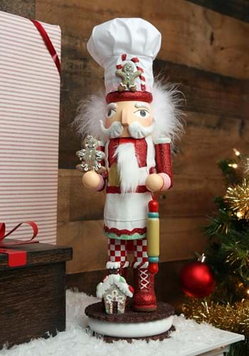 15" Holly Wood Gingerbread Chef Nutcracker