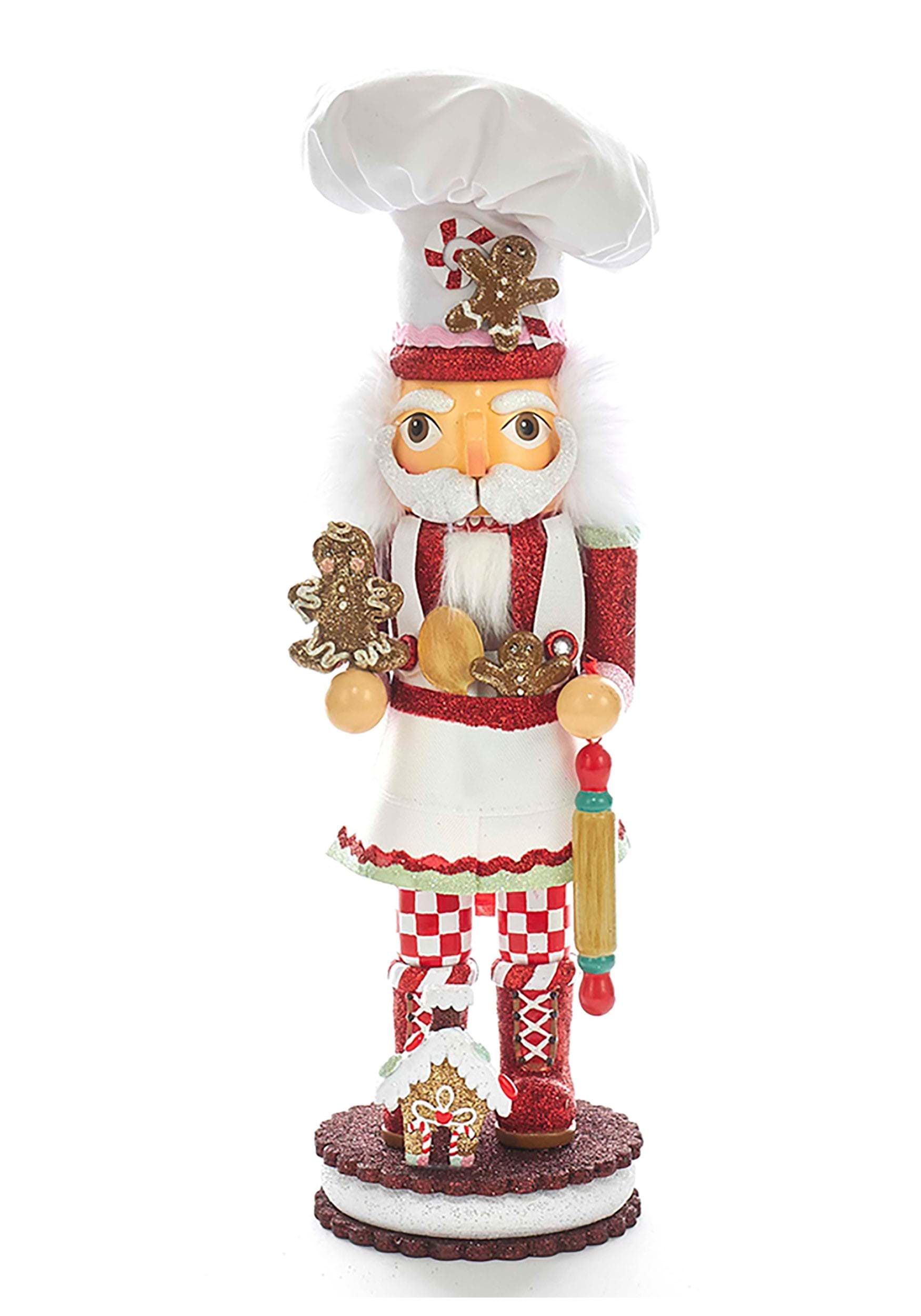 Holly Wood 15" Gingerbread Chef Nutcracker