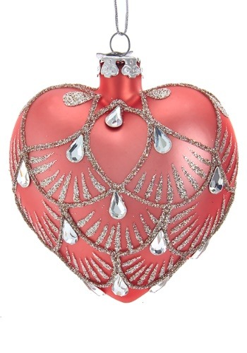3" Noble Gems Dark Pink Heart