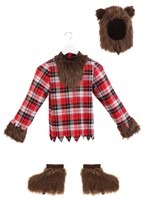 Scary Fierce Werewolf Boys Costume Alt 12