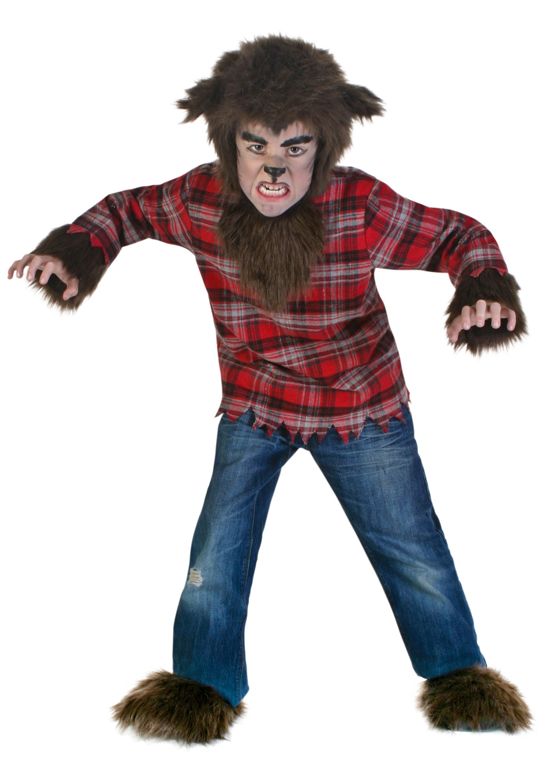 Photos - Fancy Dress FUN Costumes Kid's Fierce Werewolf Costume | Exclusive | Made By Us Brown&
