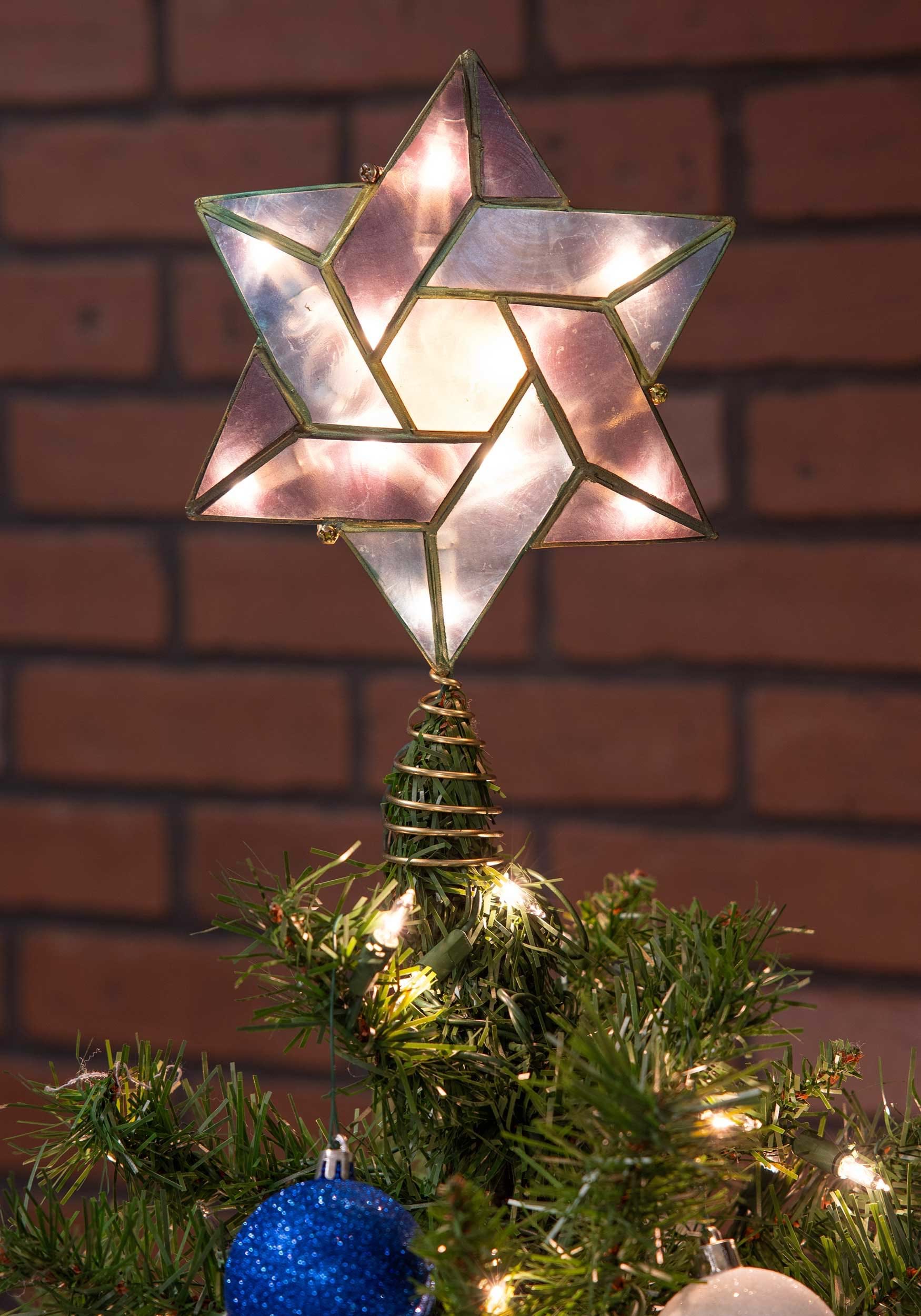 8.5" Star of David Hanukkah Treetopper | Hanukkah Decorations