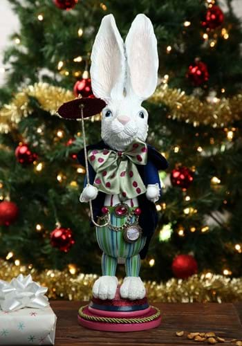 18" Hollywood White Rabbit Nutcracker