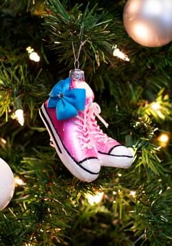4" Glass Jojo Siwa Sneakers w/ Bow Ornament