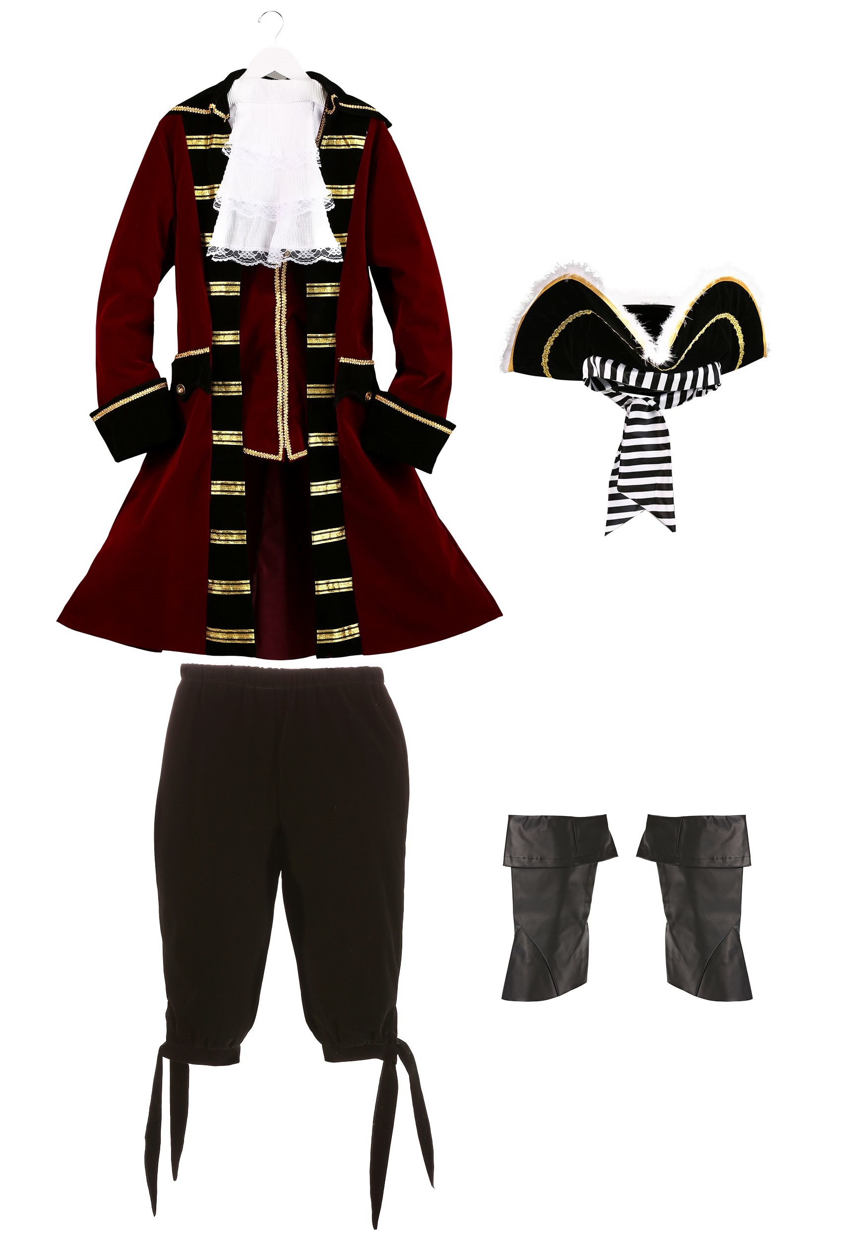 Fun Costumes Captain Hook Costume Wig Standard