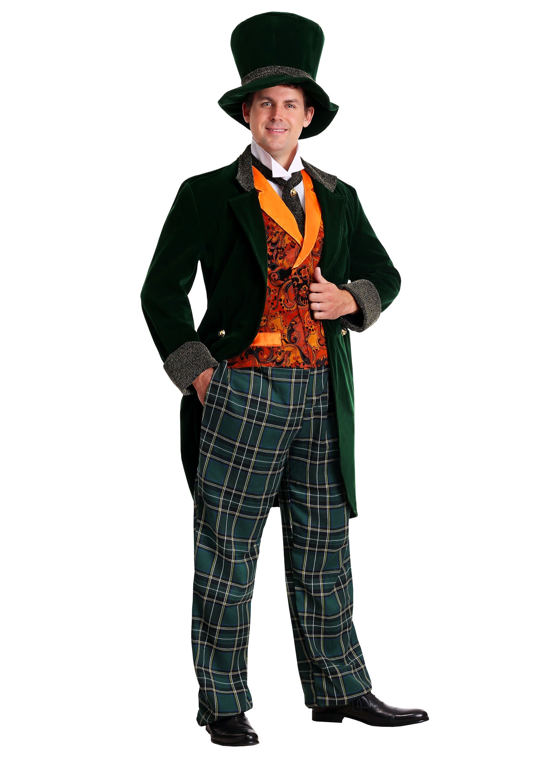 Deluxe Plus Size Mad Hatter Costume , Exclusive , Made By Us