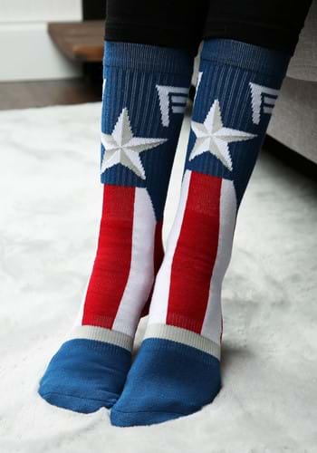 Marvel Captain America Suit Up Crew Socks-2