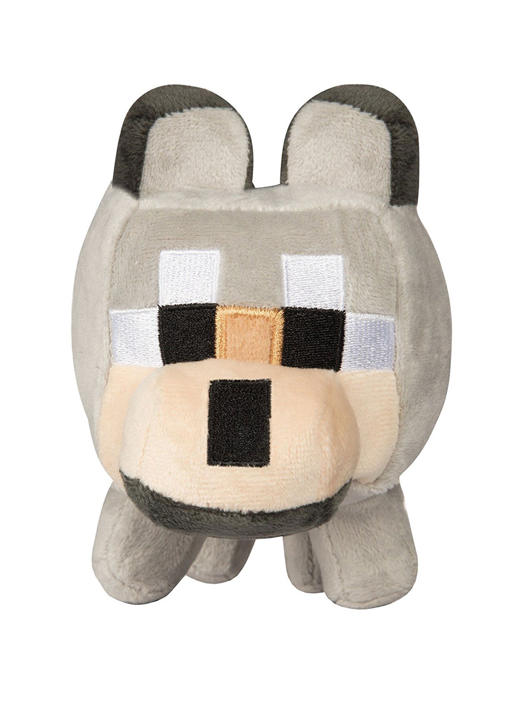 minecraft happy explorer black cat plush