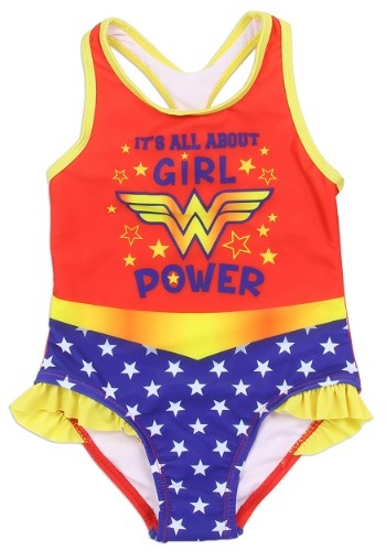 Wonder Woman Girls Toddler Swimsuit1