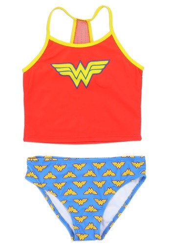 Wonder Woman Girls Swimsuit1