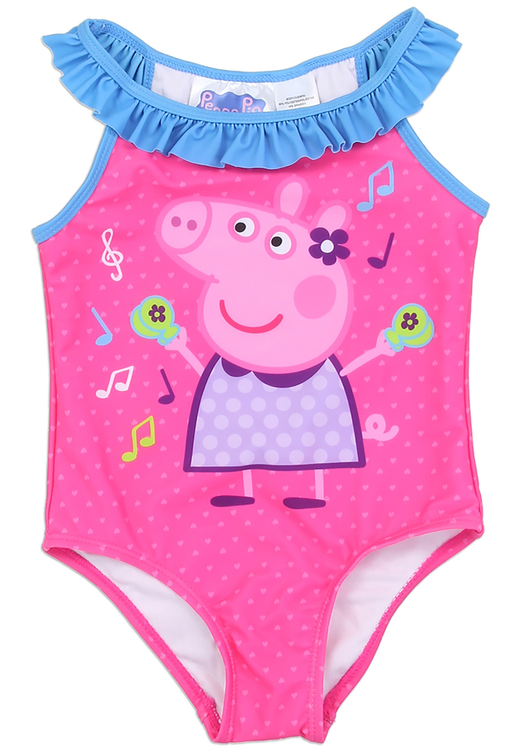 Peppa Pig Toddler Girl Bathing Swim Suit Tankini 5T New UPF 50+ 