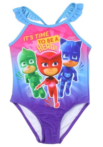 PJ Masks Girls Toddler Swimsuit1