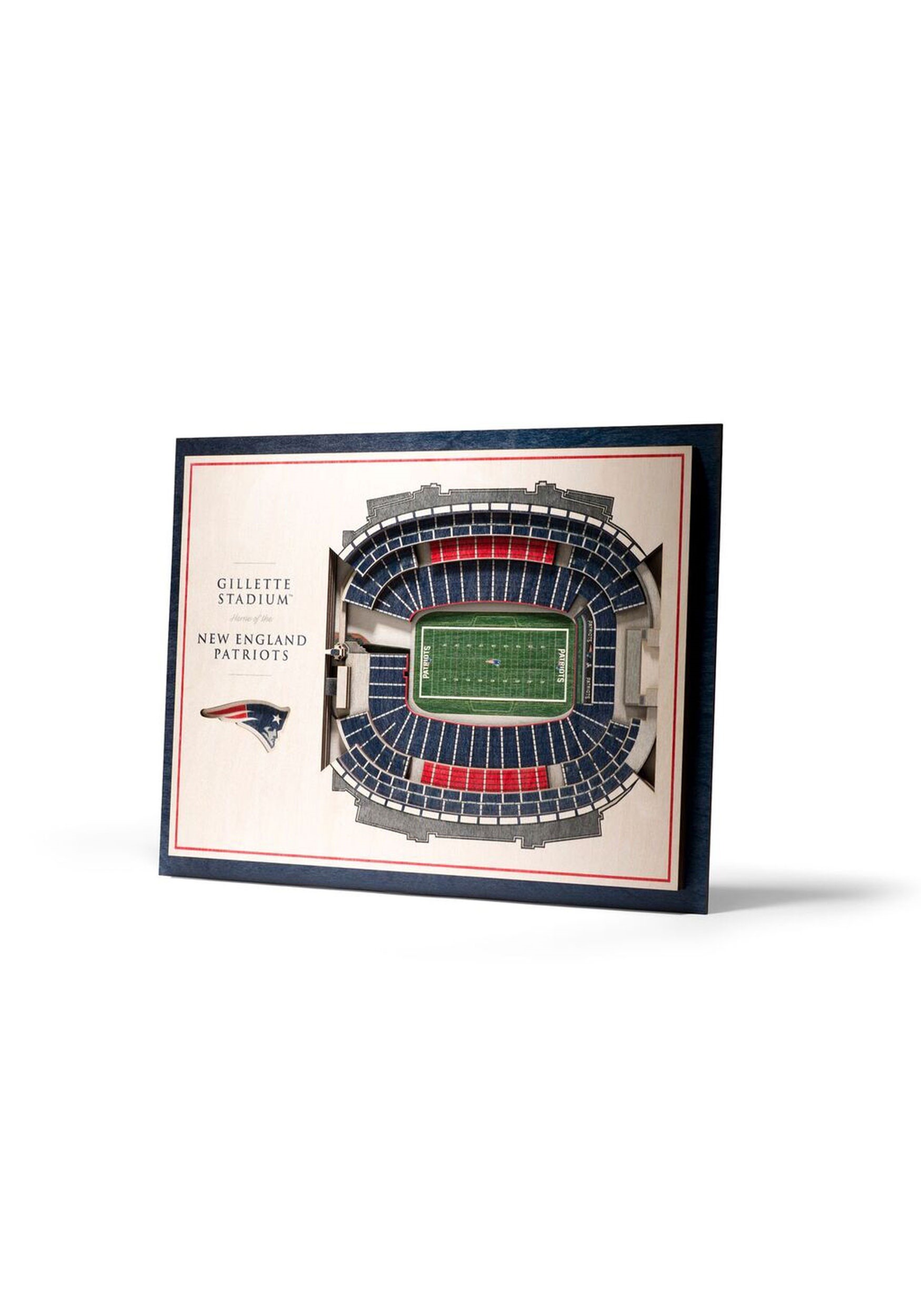 New England Patriots Stadiumviews 5 Layer 3D Wall Art