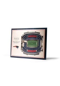 New England Patriots 5 Layer Stadiumviews 3D Wall Art