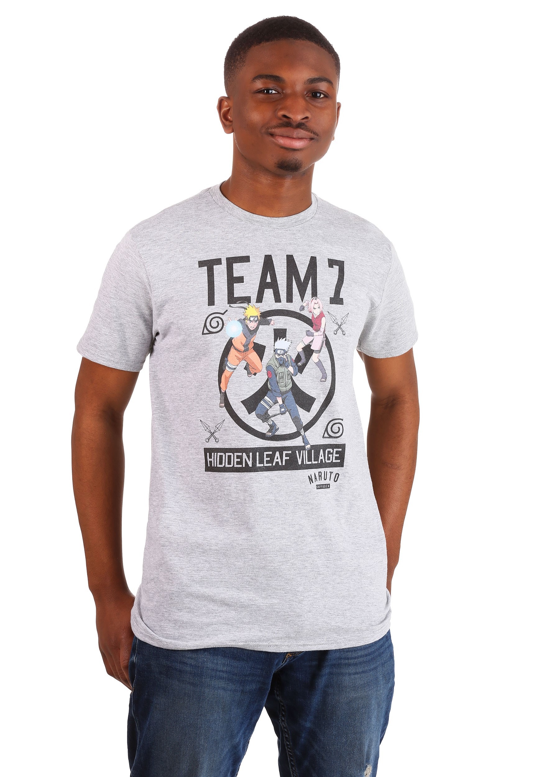 Download Mens Naruto Team 7 Heather T-Shirt