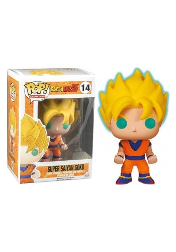 Dragon Ball Z Glow in the Dark Super Saiyan Goku Pop Figure