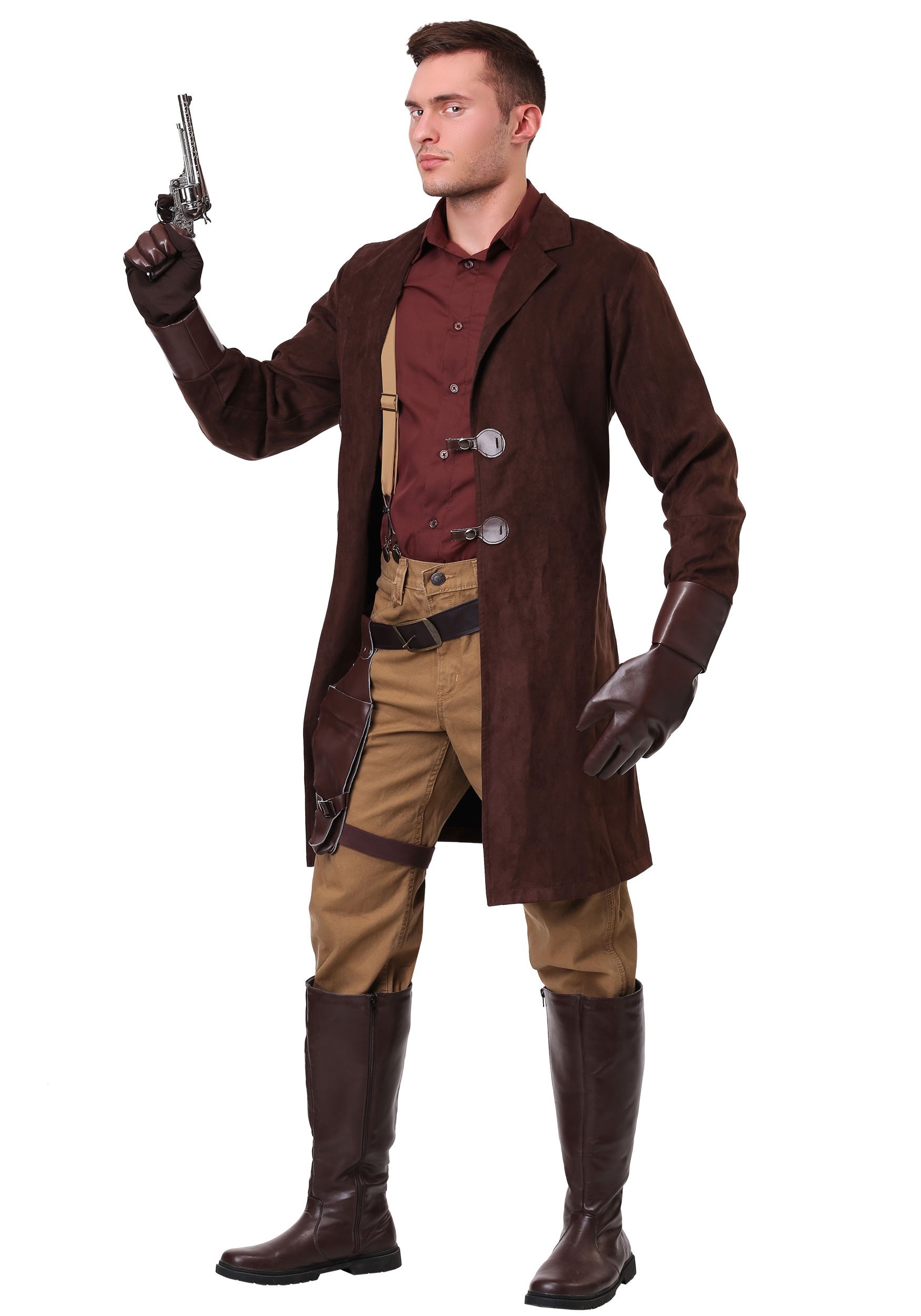 Photos - Fancy Dress Firefly FUN Costumes Men's Plus Size  Adult Malcolm Reynolds Costume Brown 