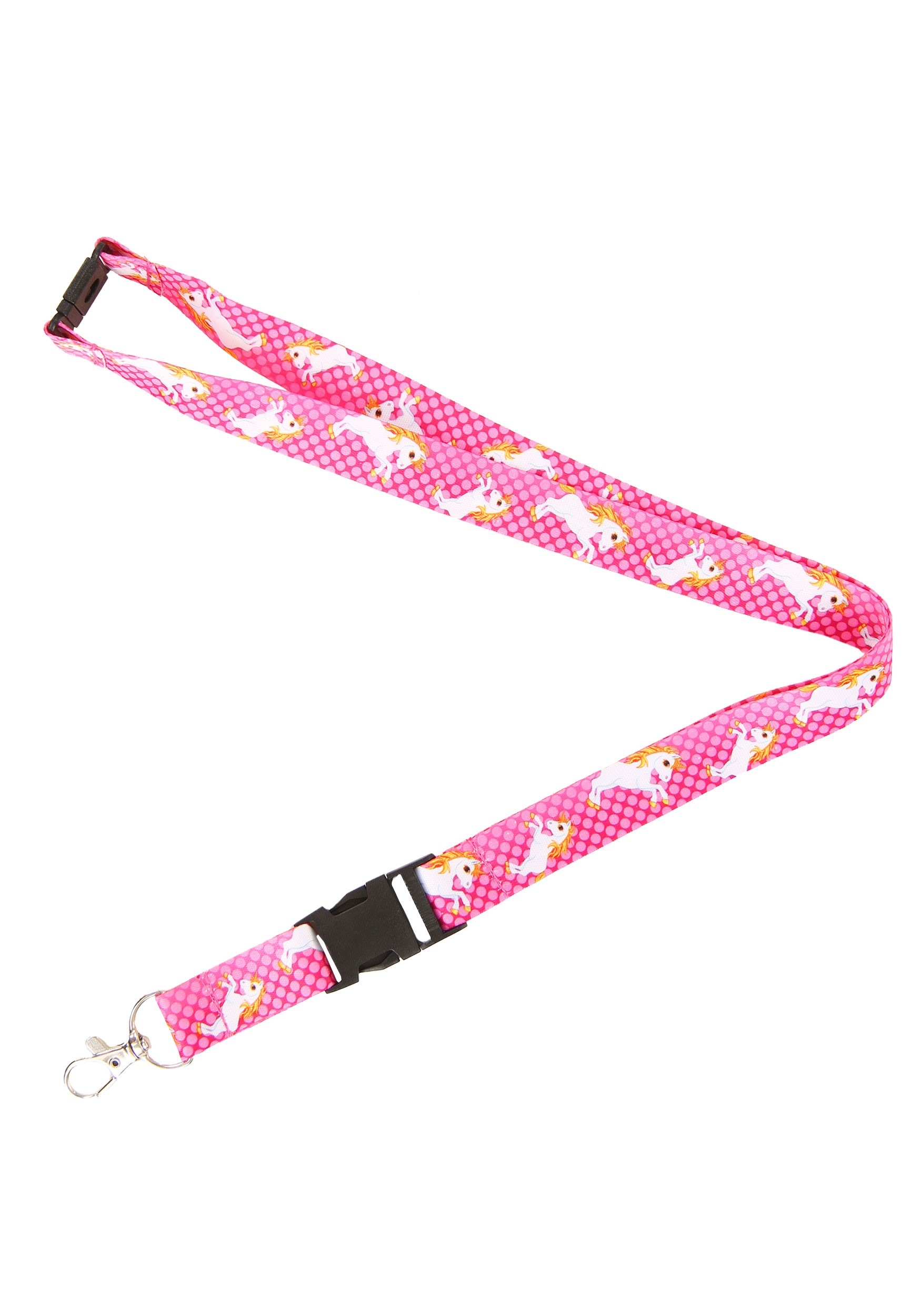 Pink Unicorn Key Lanyard