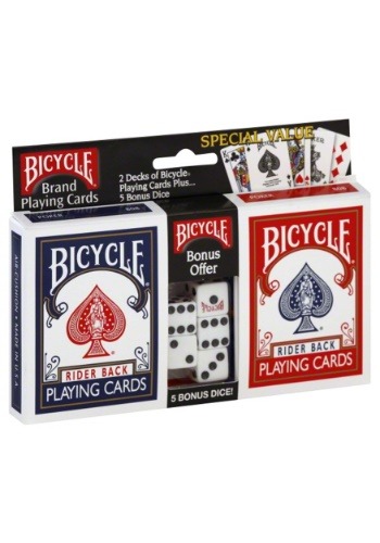 Bicycle Playing Cards 2-pack And Dice Set