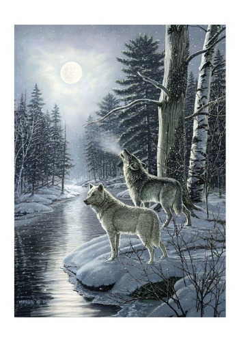 Wolves by Moonlight 1000 Piece Cobble Hill Puzzle