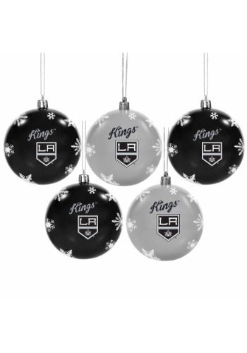 Los Angeles Kings 5 Pack Shatterproof Ball Ornament Set