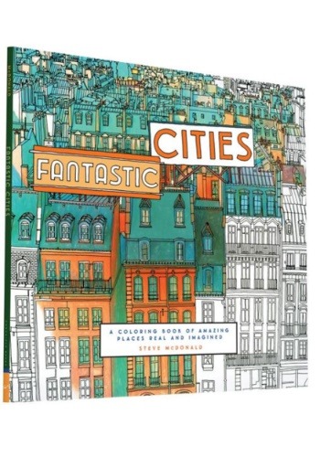 Fantastic Cities Coloring Book
