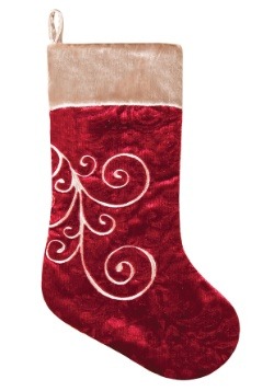 Red Embellish Christmas Stocking